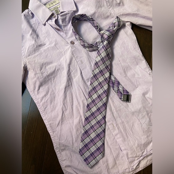 Le Chateau Men Dress Shirt and Tie - Picture 3 of 4